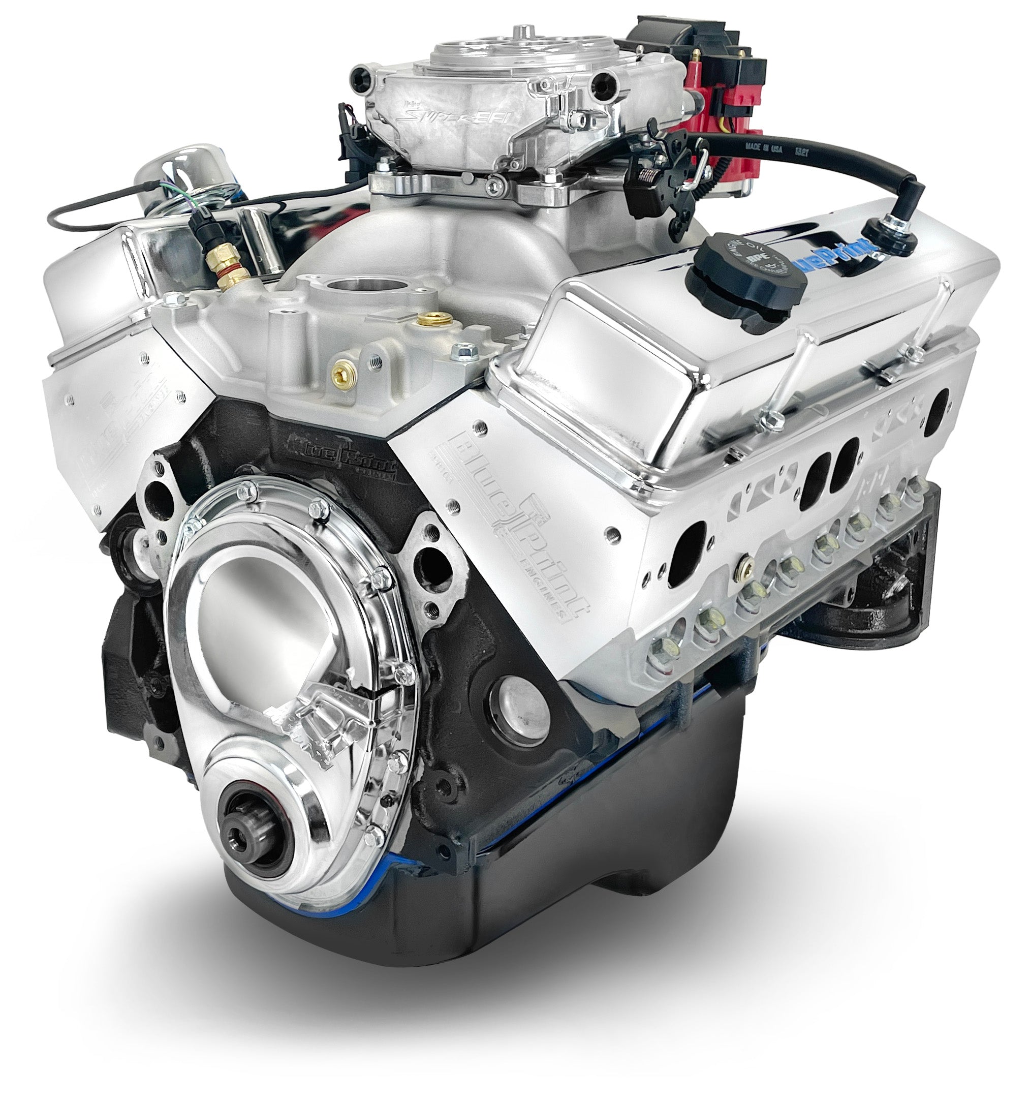 New BluePrint Small Block GM 396 c.i. Crate Engine - dressed longblock w/ EFI - BP3961CTF